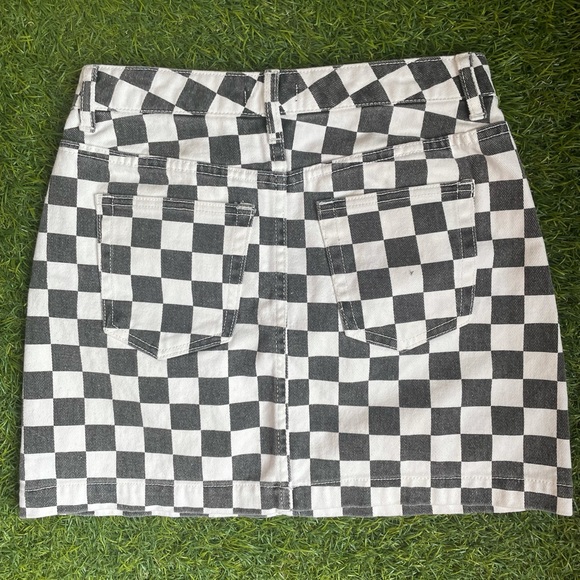 BDG checkered denim Skirt - Picture 2 of 3